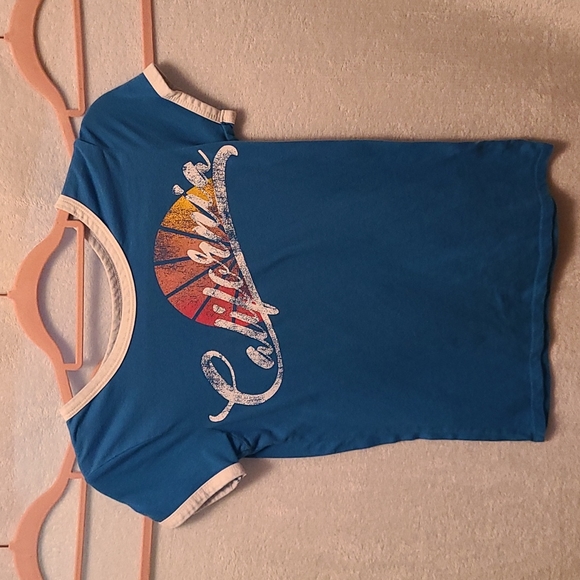 California Graphic Ringer Tee - Blue - Picture 2 of 4